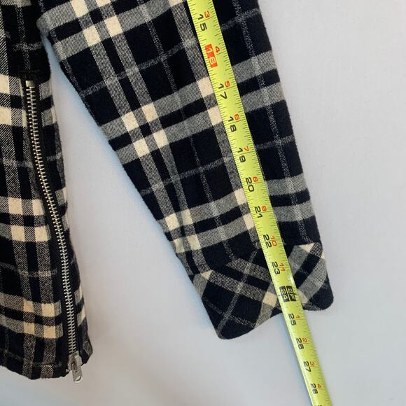 Fear of God FOG Plaid Flannel Padded Jacket Men’s Size Small Black White - Picture 10 of 14